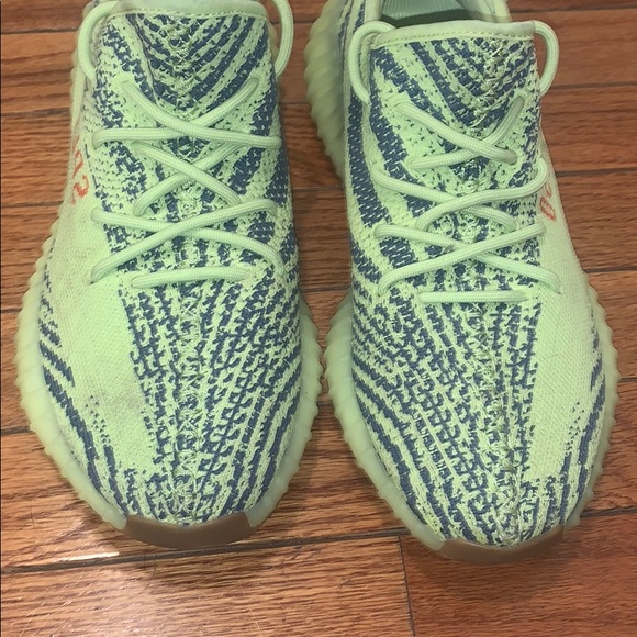 ADIDAS 350 YEEZY BOAST FROZEN YELLOW GREY SNEAKER - Picture 3 of 16